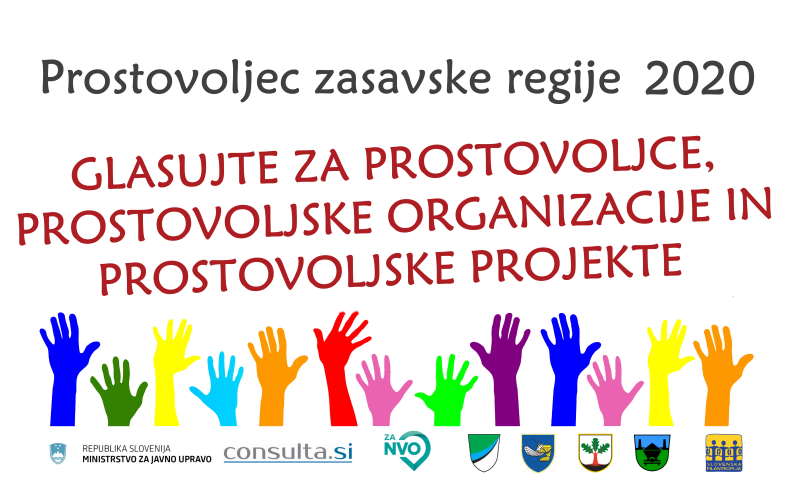 Natečaj za Prostovoljsko organizacijo zasavske regije 2020